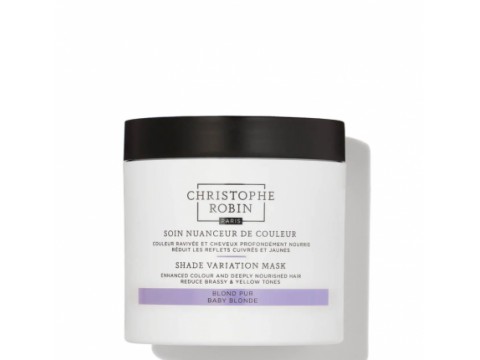 Christophe Robin SHADE VARIATION MASK - BABY BLONDE dažanti plaukų kaukė 250ml Christophe Robin SHADE VARIATION MASK - BABY BLONDE dažanti plaukų kaukė 250ml